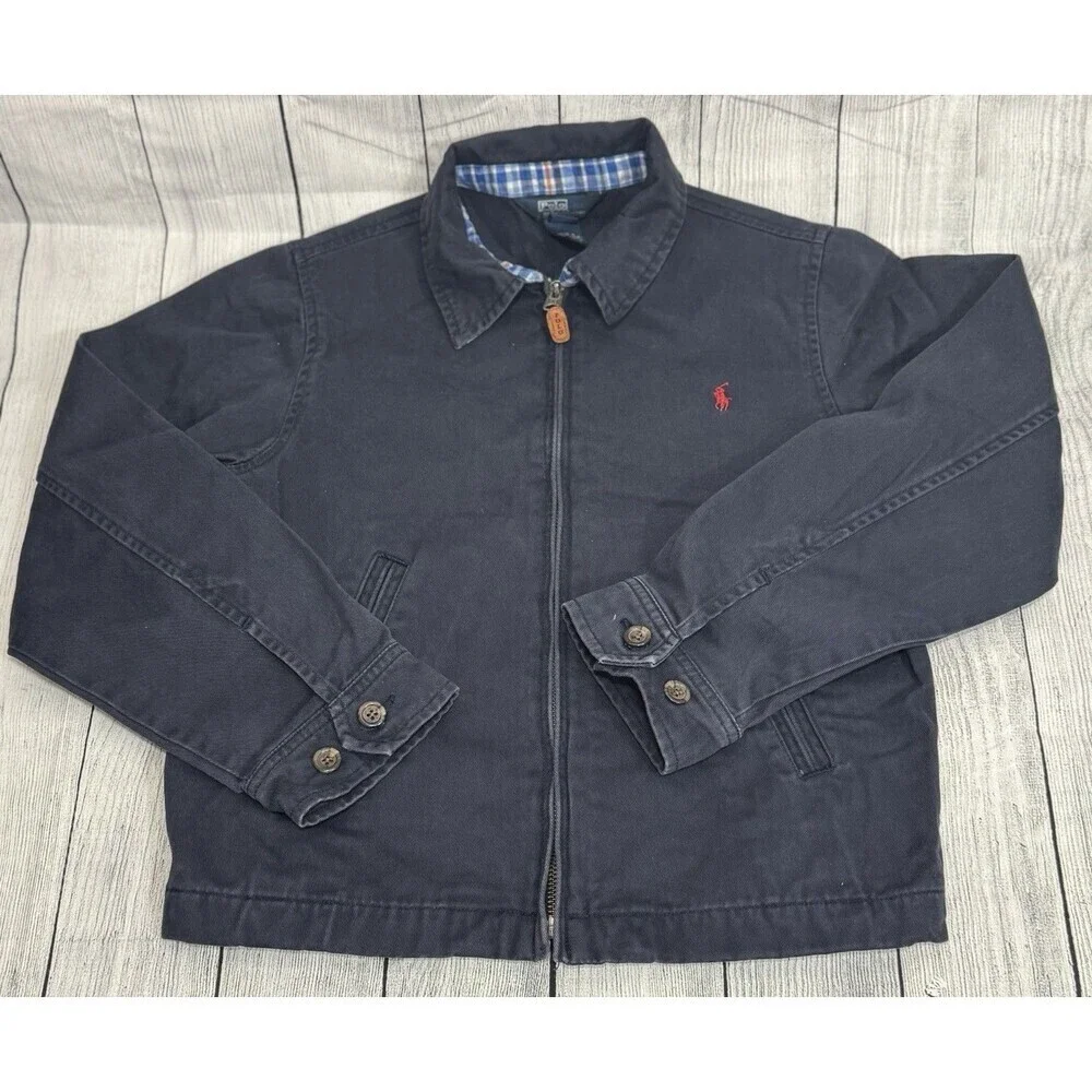 Boy’s/Kid’s Vintage Polo Ralph Lauren Full Zip Basic Jacket Size 8/10